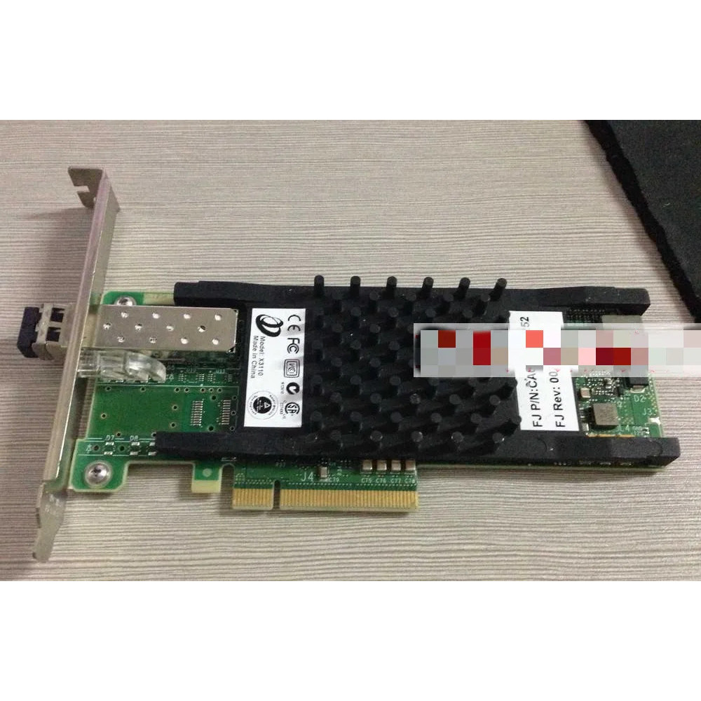 การ์ดไฟเบอร์ออปติกขนาดเล็ก X3110 SR0002 10GB Gigabit PCI-E