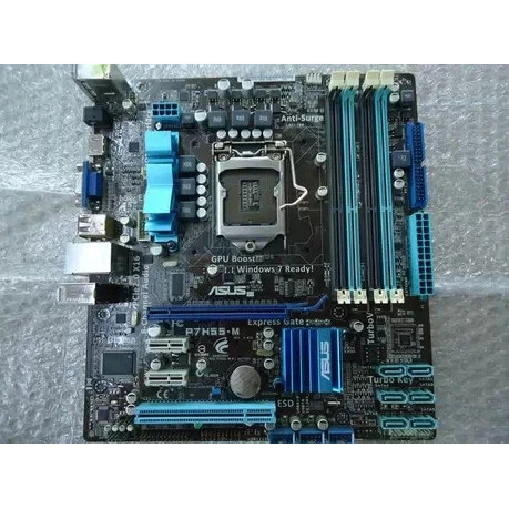 แผงควบคุมอุตสาหกรรม P7H55-M P7Q57-M DD 1156 แผงเมนบอร์ดแบบเข็ม คุณภาพดี