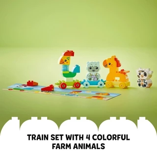 LEGO DUPLO My First 10412 Animal Train Nature Toy (19pcs.), Building Blocks, Kids Toy