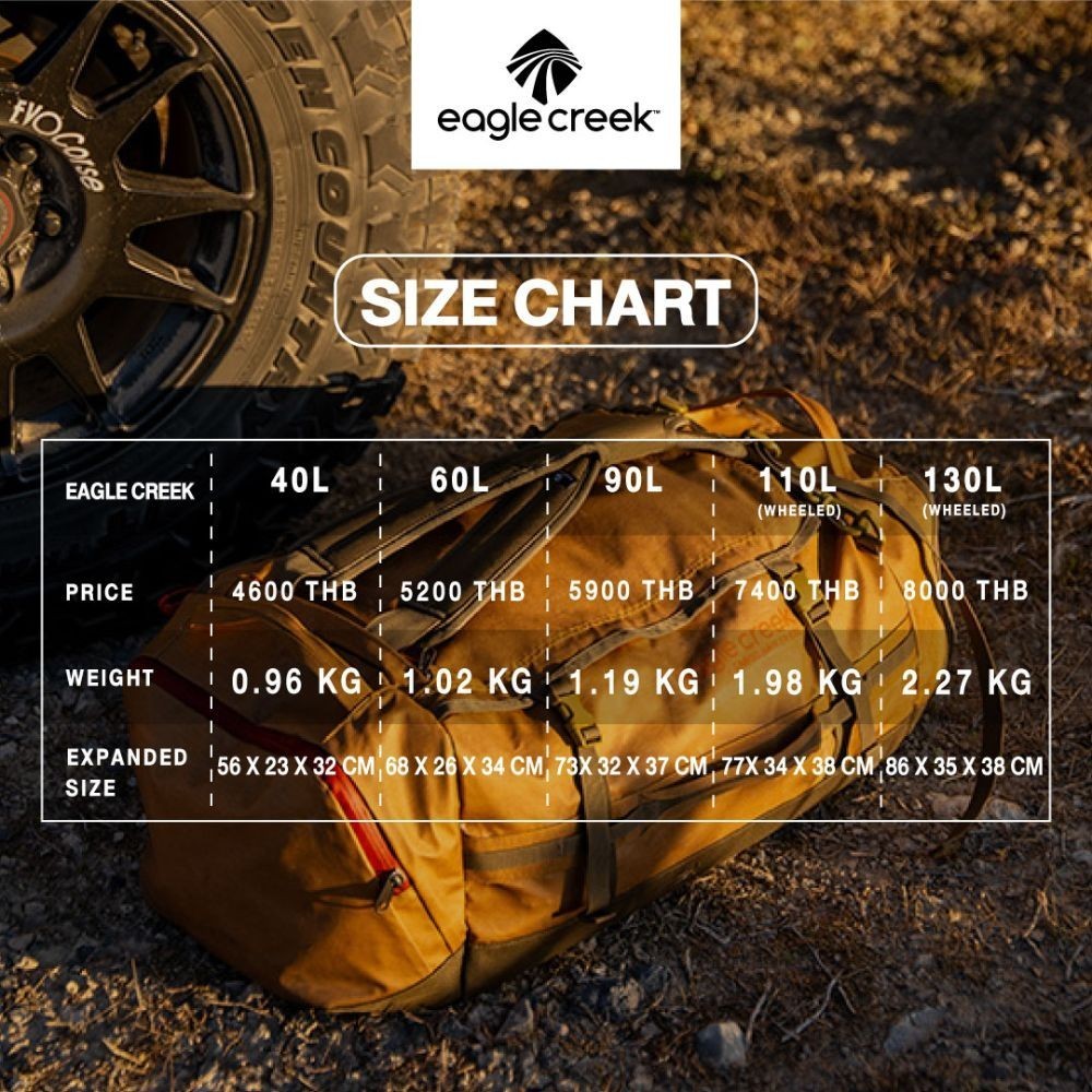 EAGLE CREEK CARGO HAULER WHEELED DUFFEL 130L กระเป๋าเดินทาง ดัฟเฟิล 2 ล้อ ขนาด 130 ลิตร