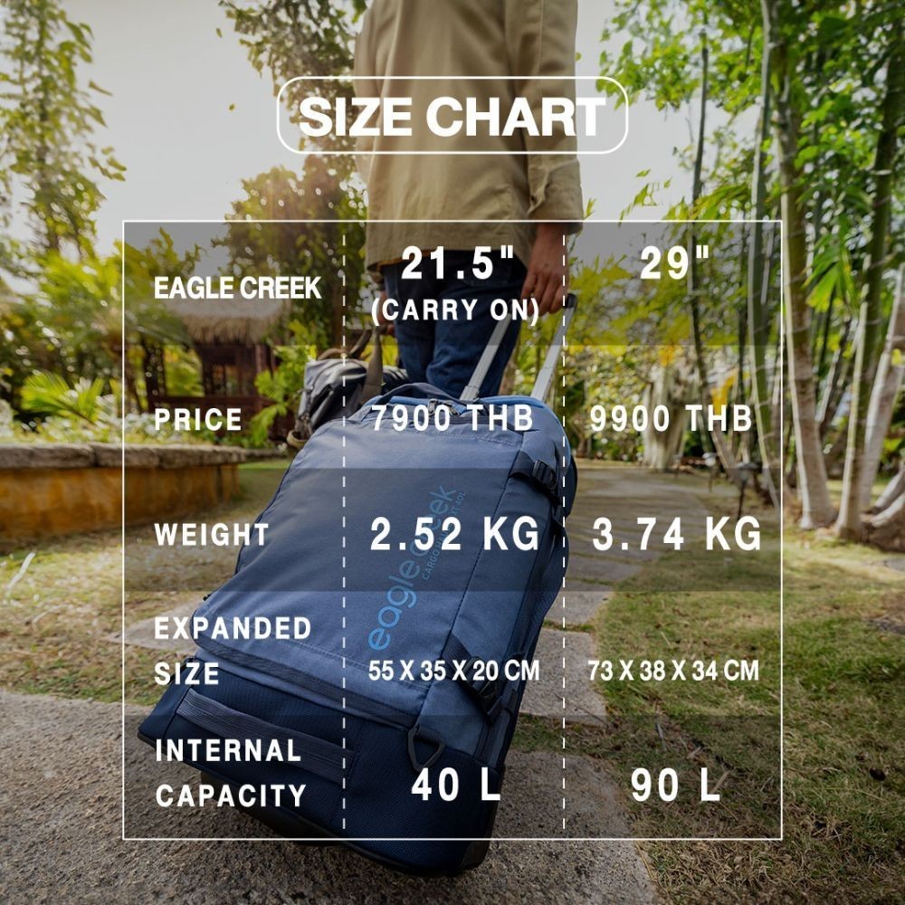 EAGLE CREEK CARGO HAULER XT WDFL INTL C-ON กระเป๋าเดินทาง 2 ล้อลาก