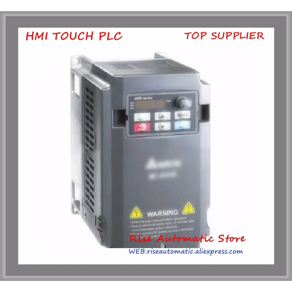 ตัวแปลงไฟฟ้า VFD007CB23A-20 VFD-C200 ขับเคลื่อนมอเตอร์ AC 3 เฟส 220V 750W 1HP 5A 600HZ ใหม่