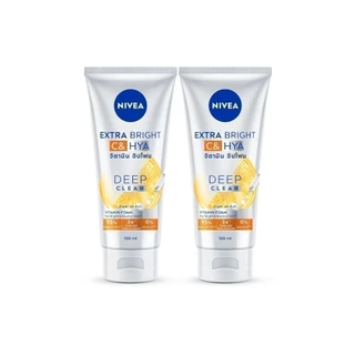 นีเวีย เอ็กซ์ตร้า ไบรท์ ซี แอนด์ ไฮยา วิตามิน โฟม 100 มล. 2ชิ้น NIVEA