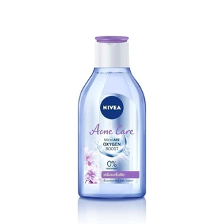 นีเวีย ไมเซล่า เช็ดเครื่องสำอาง แอคเน่ แคร์ เมคอัพ เคลียร์ คลีนซิ่ง 400 มล. NIVEA ไมเซล่าลดสิว คลีนซิ่งลดสิว