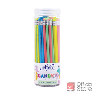 Elfen ดินสอดำ HB รุ่น Candy (แคนดี้) ลายการ์ตูน - กระบอก 60 แท่ง