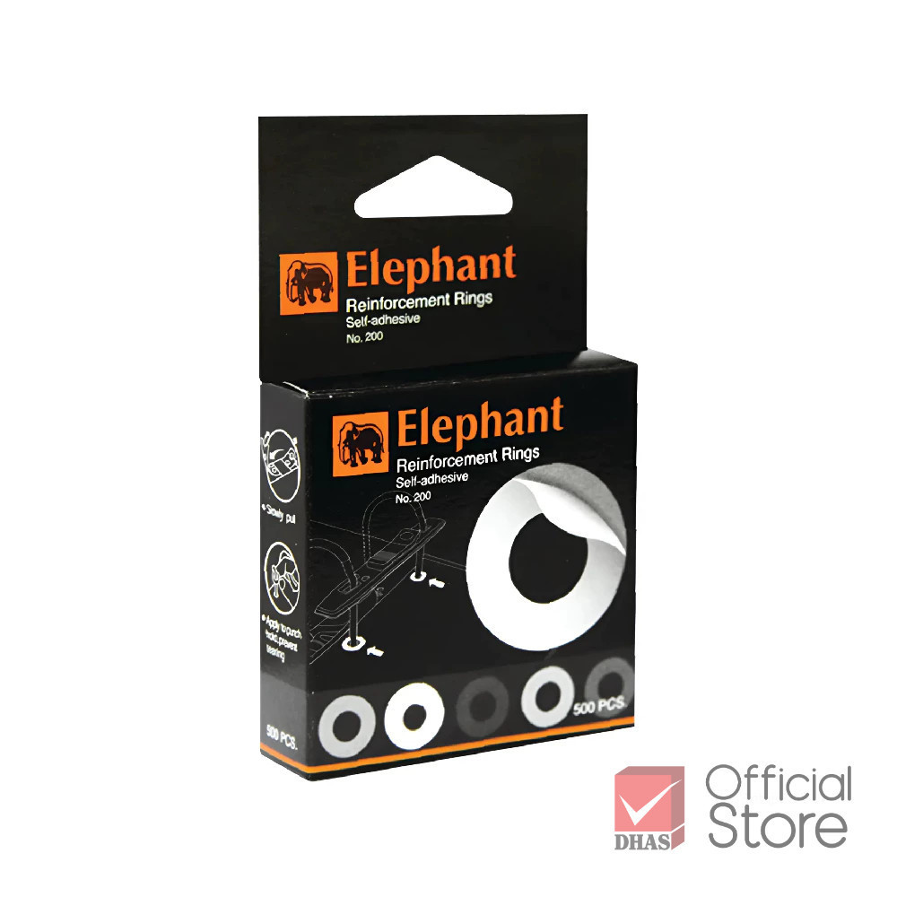 Elephant สติ๊กเกอร์ สติ๊กเกอร์ตาไก่ No.200 บรรจุ 500 ดวง จำนวน 1 กล่อง