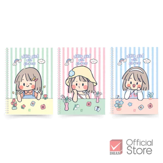 Elephant สมุด สมุดริมลวด B5 70G 60S ซิบบิล คละลาย จำนวน 1 เล่ม