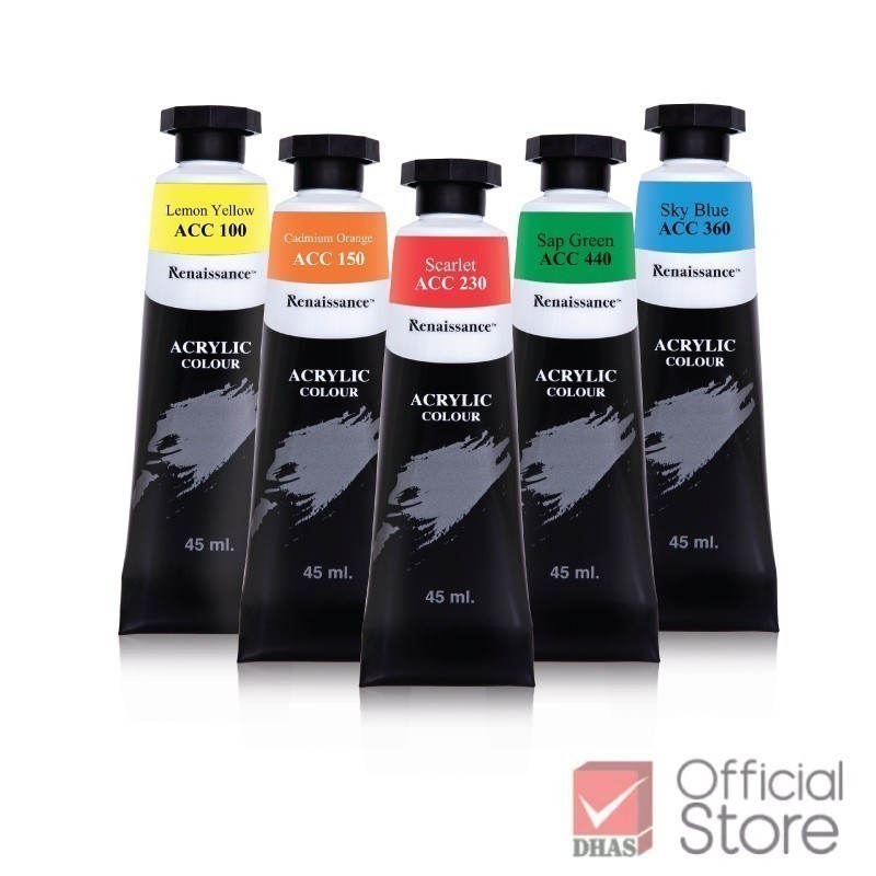 Renaissance สีอะคริลิค 75 มล. 23 เฉดสี จำนวน 1 หลอด