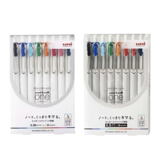 Uni ปากกา ปากกาเจล Uni-ball One UMN-S-38,05 8 สี จำนวน 1 เซต