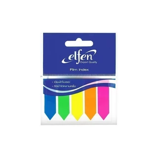 Elfen กระดาษโน๊ต ฟิล์มอินเด็กซ์ 5 สี ขนาด 12X50 มม. จำนวน 1 แพ็ค
