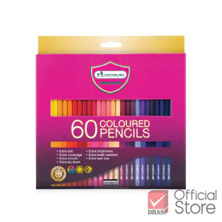 Master Art สีไม้ 60 สี รุ่นใหม่ (แท่งยาว) ระบายนุ่ม - 1 กล่อง
