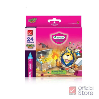 Master Art สีเทียนสําหรับเด็ก ขนาดจัมโบ้ 24 สี จำนวน 1 กล่อง…