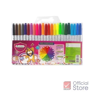 Master Art ปากกาเมจิก สีเมจิก 24 สี สีสดใส ปลอดสารพิษ – จำนวน 1 ชุด
