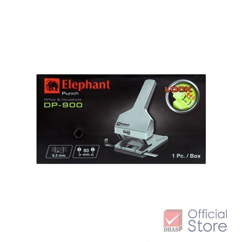Elephant เครื่องเจาะรูกระดาษ ที่เจาะกระดาษ No.DP-900 คละสี จำนวน 1 ชิ้น