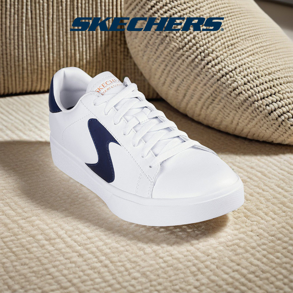 Skechers สเก็ตเชอร์ส รองเท้าผู้ชาย Men Court Classics Eden LX Remembrance Shoes - 232865-WNV Air-Cooled Memory Foam