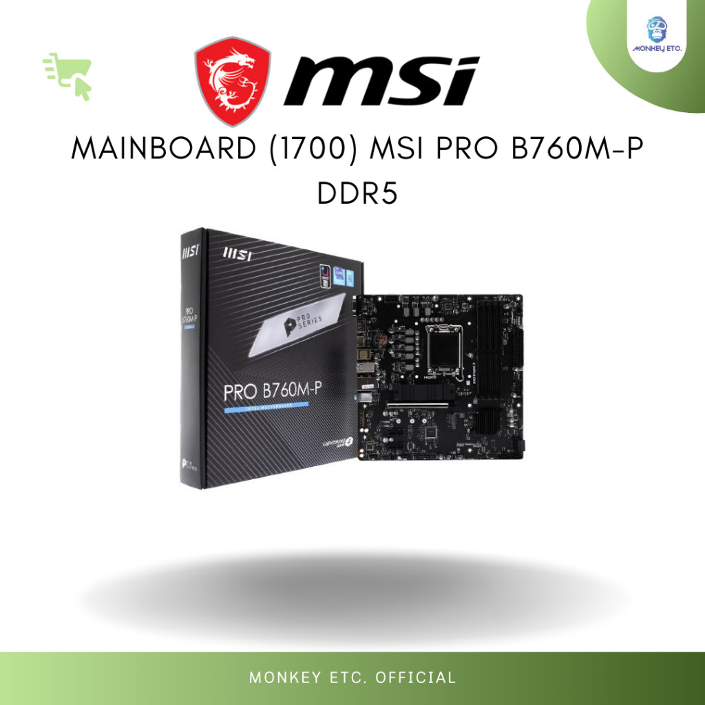 MAINBOARD (1700) MSI PRO B760M-P DDR5