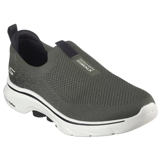 Skechers สเก็ตเชอร์ส รองเท้าผู้ชาย Men GOwalk 7 GOwalk Shoes - 216633-OLBK - Air-Cooled Goga Mat