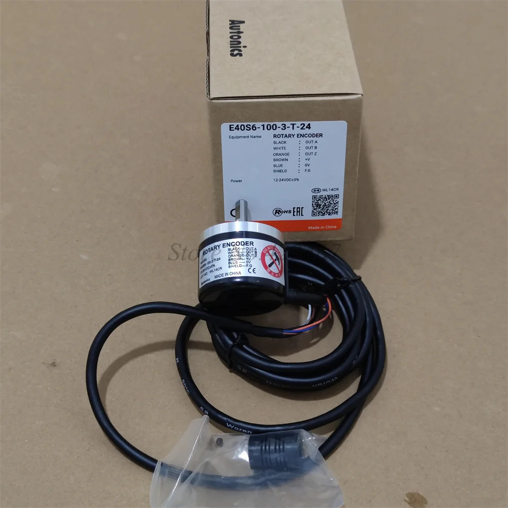 ตัวเข้ารหัสโรตารีใหม่และต้นฉบับ 100% รุ่น E40S6-100-3-T-24 E40S6-360-3-T-24 E40S6-500-3-T-24 E40S6-6