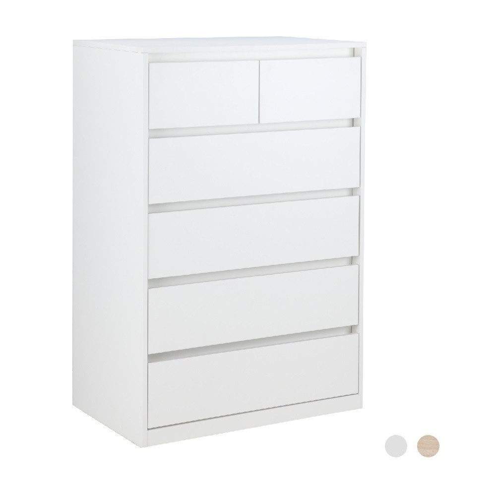 INDEX LIVING MALL ตู้สูง 6 ลิ้นชัก รุ่นมอลลี่ (เลือกสีได้)