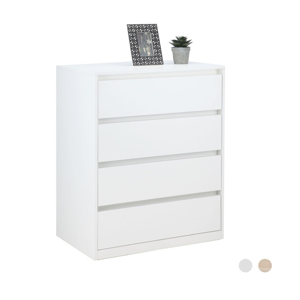 INDEX LIVING MALL ตู้เตี้ย 4 ลิ้นชัก รุ่นมอลลี่ (เลือกสีได้)