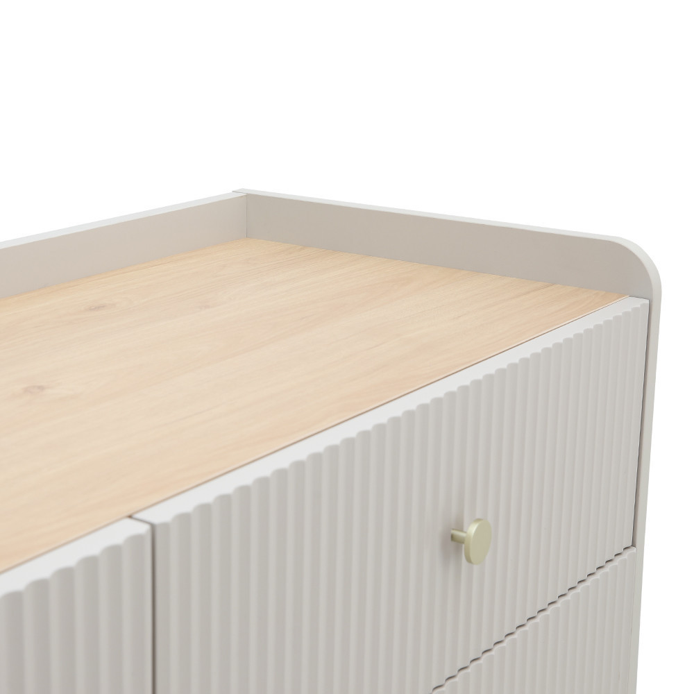 INDEX LIVING MALL ตู้ 6 ลิ้นชัก รุ่นโซล ขนาด 120 ซม. - สีเทา - รูปที่ 4