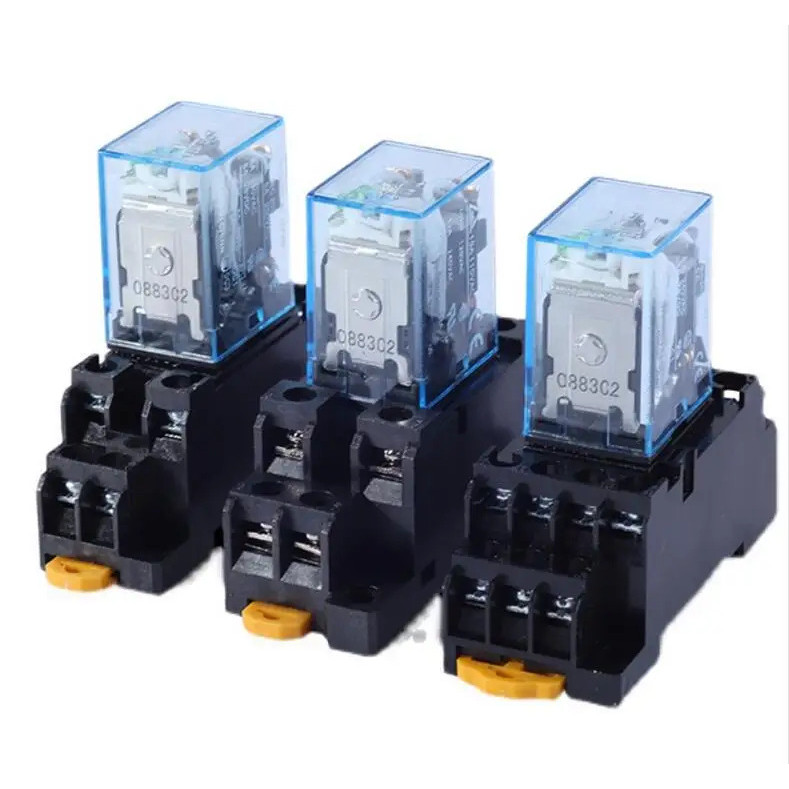 10 ชุดรีเลย์ 24VDC P/N MY2N-J พร้อมซ็อกเก็ต PYF08A