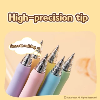 ปากกาเจล ButterBear x Deli ปากกาสีดำ ปากกาบัตเตอร์แบร์ ปากกาหมีเนย (0.5mm หมึกดำ)