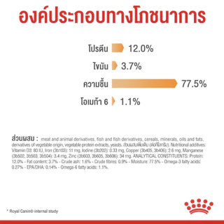 (New)Intense Beauty Pouch Gravy [12ซอง] อาหารเปียกแมวโตดูแลผิวหนังและเส้นขน อายุ12เดือนขึ้นไป(Wet Cat Food, โรยัล คานิน)