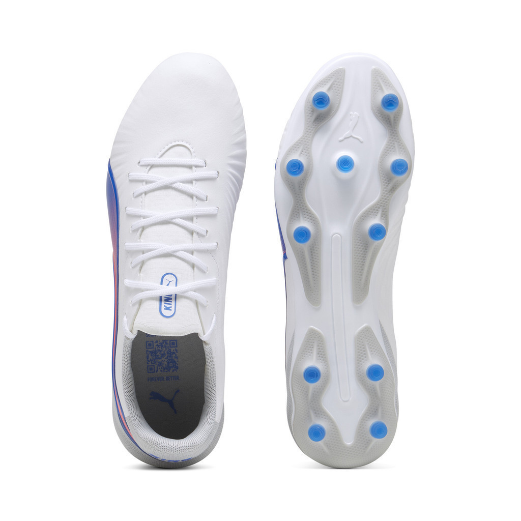 PUMA FOOTBALL - รองเท้าฟุตบอล KING MATCH FG/AG สีขาว  10786302