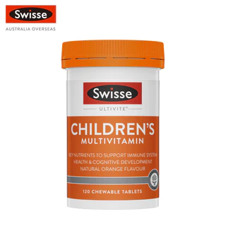 Swisse Ultivite Children's Multivitamin อาหารเสริมมัลติวิตามิน สำหรับเด็ก 120 เม็ดเคี้ยว (EXP:03 2028)