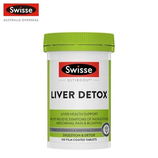 Swisse Ultiboost Liver Detox อัลตร้าบูส ดีทอกซ์ตับ 120 เม็ดเคลือบฟิล์ม (EXP:07 2028)