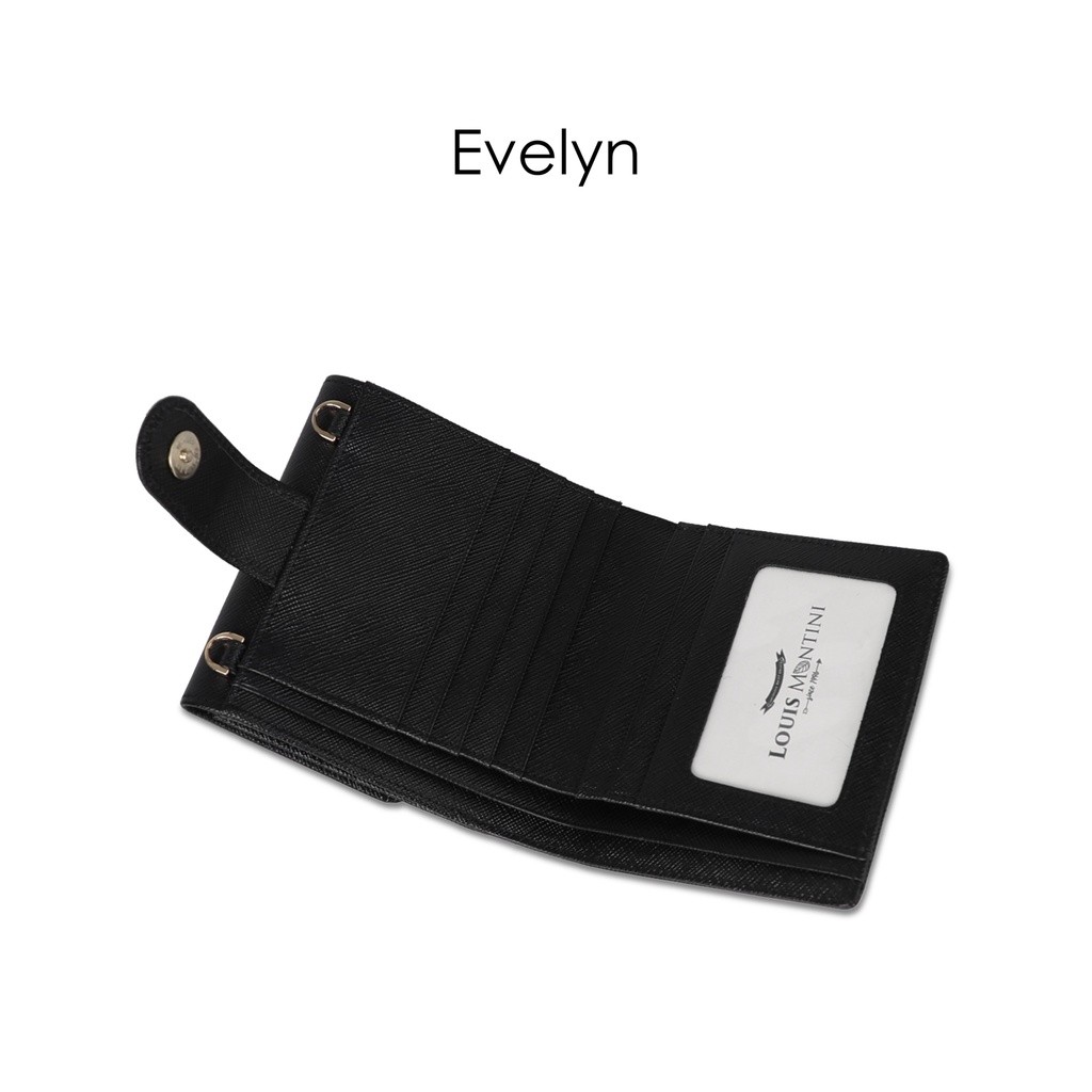 Louis Montini محفظة نسائية Evelyn جلد بقري سافيانو — صورة 4