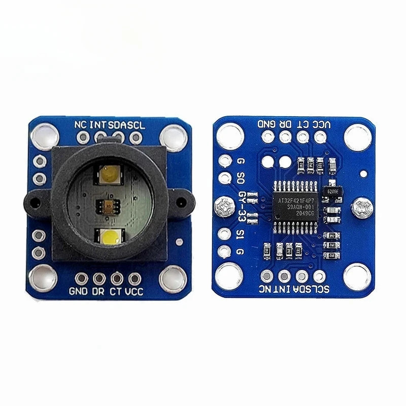 5PCS GY-33 TCS34725 เซ็นเซอร์รับรู้สี โมดูลตรวจจับ ทางเลือก TCS230 TCS3200