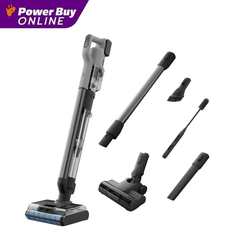 ELECTROLUX เครื่องดูดฝุ่นพร้อมถูพื้นแบบ 3-in-1 105 วัตต์ 0.4/0.65 ลิตร (สี Urban Grey) รุ่น EFW81713
