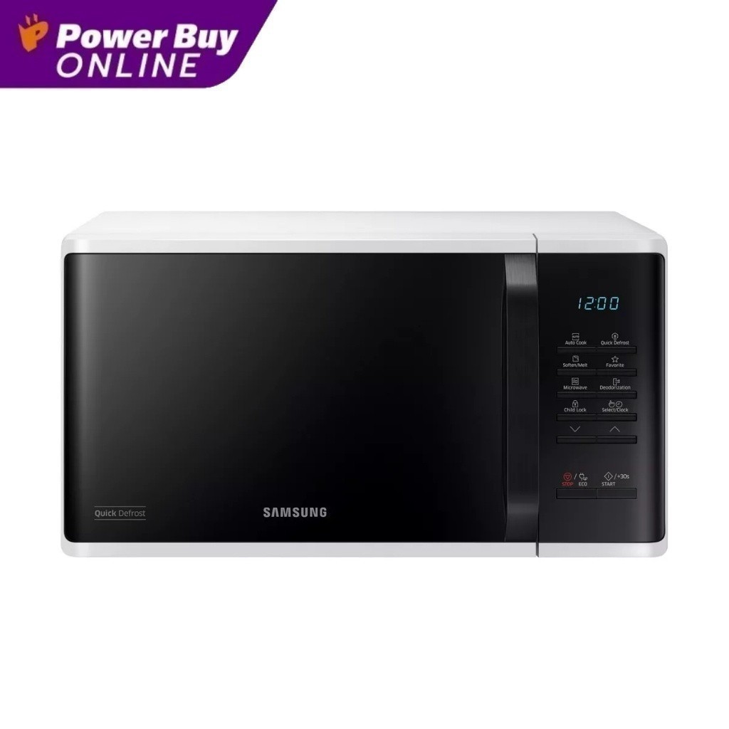 SAMSUNG ไมโครเวฟ (800 วัตต์, 23 ลิตร) รุ่น MS23K3513AW/ST
