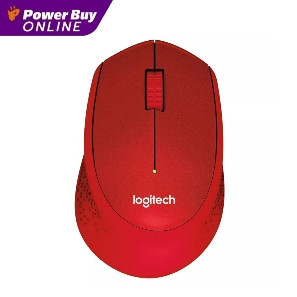 LOGITECH เมาส์ไร้สาย (สีแดง) รุ่น M331 Silent Plus