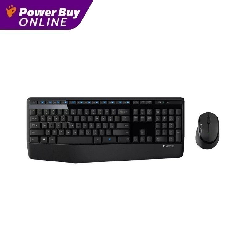 LOGITECH คีย์บอร์ด+เมาส์ไร้สาย (สีดำ) รุ่น MK345