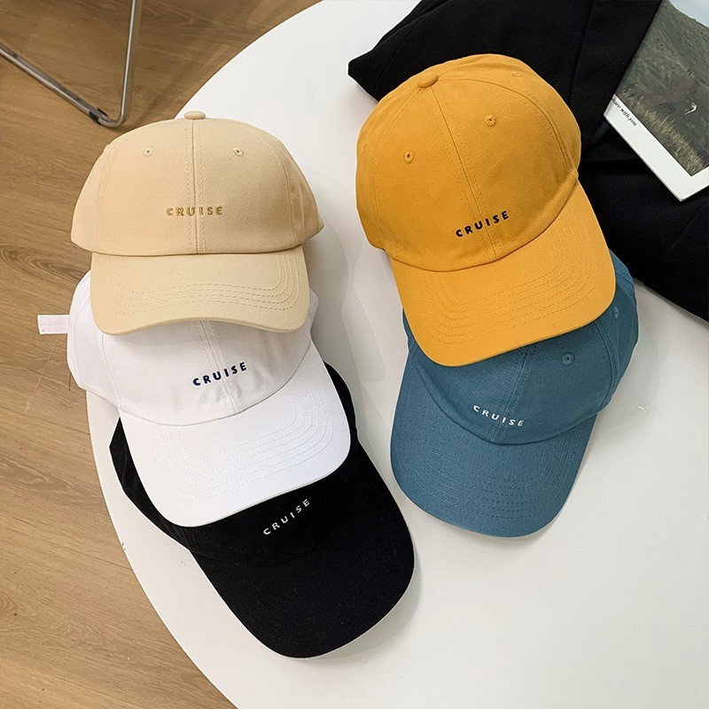 หมวกแก๊ปเบสบอล ปัก (มี 5 สี) หมวกเบสบอล ปรับขนาดได้ หมวกแฟชั่น