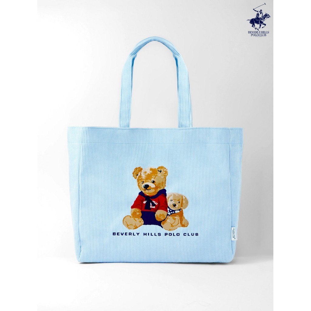 BEVERLY HILLS POLO CLUB CORDUROY TOTE Bag รุ่น BAGB033