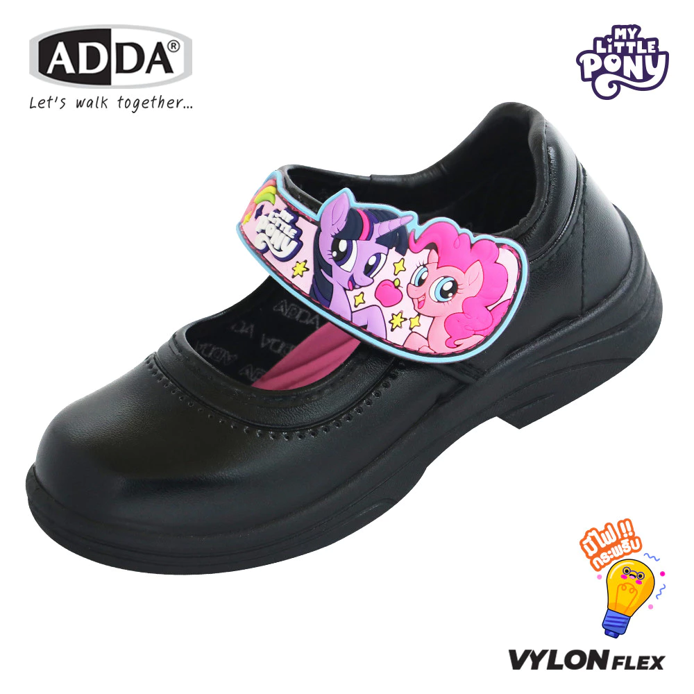 ADDA รองเท้านักเรียน มีไฟกระพริบ ลาย My Little Pony ลิขสิทธิ์แท้  รุ่น 41C23C1B1 (ไซส์ 25-33) thumbnail 3
