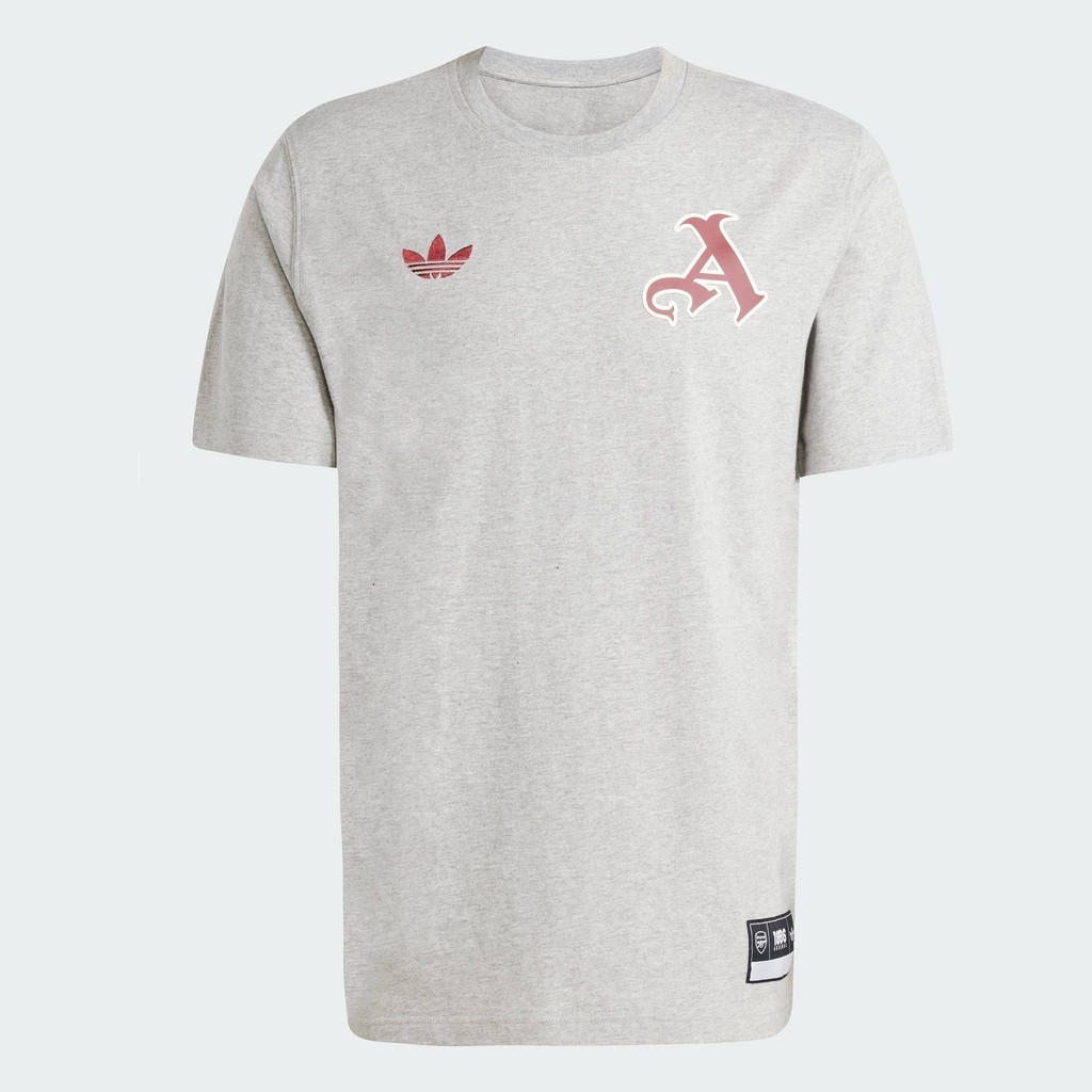 adidas ฟุตบอล เสื้อยืด Arsenal VRCT ผู้ชาย สีเทา JL6111 - รูปที่ 3