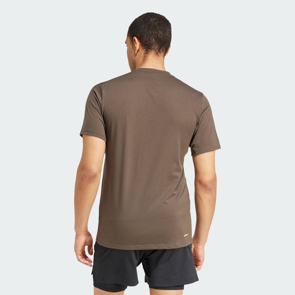 adidas Gym & Training เสื้อยืดเทรนนิง Train Essentials Feelready Logo ผู้ชาย สีเขียว IW3345 - รูปที่ 2