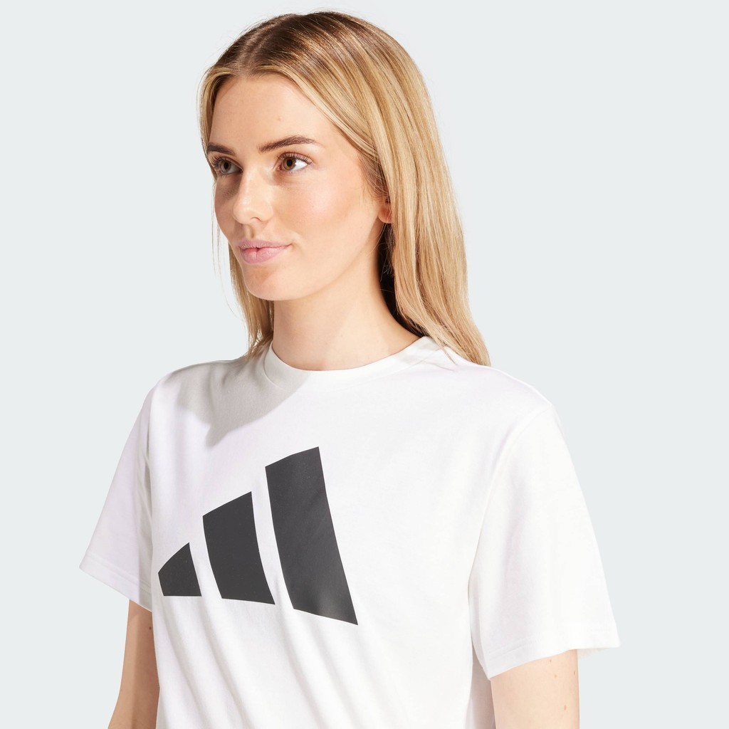 adidas ไลฟ์สไตล์ เสื้อยืดพิมพ์ลาย Pwr 3 ผู้หญิง สีขาว IY8633 - รูปที่ 5