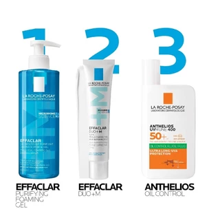 [ฟรี 1 ชิ้น] ลา โรช-โพเซย์ La Roche-Posay Effaclar DUO+M มอยซ์เจอไรเซอร์บำรุงผิวเป็นสิว 40ml + ของแถม Foaming Gel 7ml