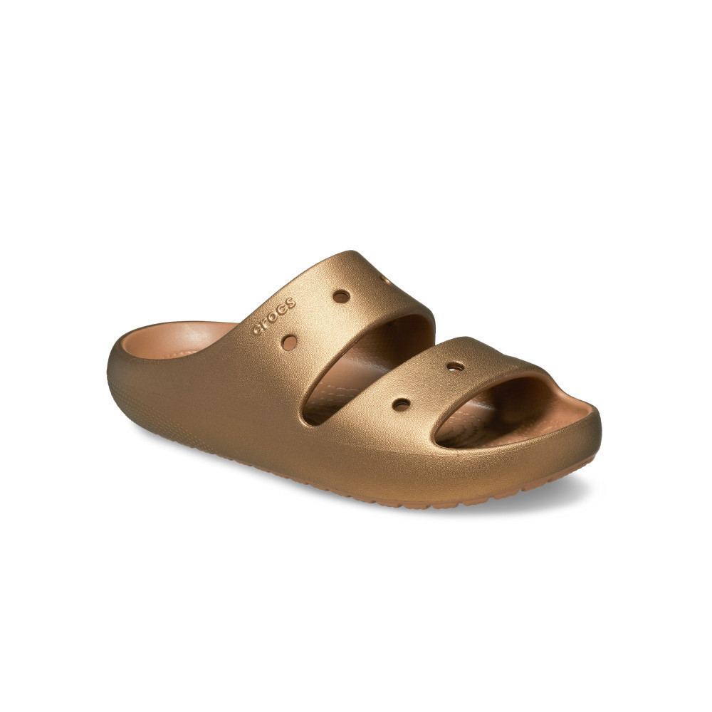 CROCS รองเท้าแตะผู้ใหญ่ CLASSIC METALLIC SANDALS รุ่น 209970854 - BRONZE
