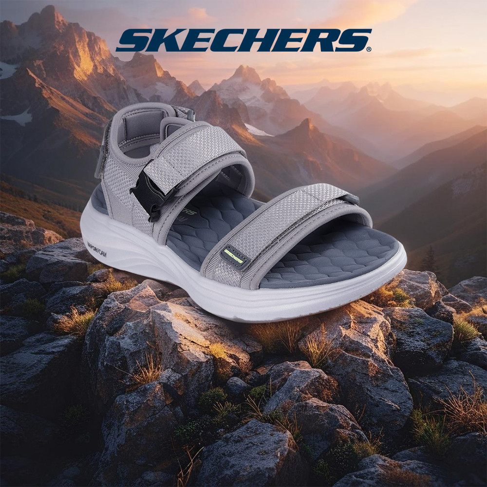 Skechers สเก็ตเชอร์ส รองเท้าแตะผู้ชาย Men Vapor Foam Sandal Sport Shoes - 232899-GRY
