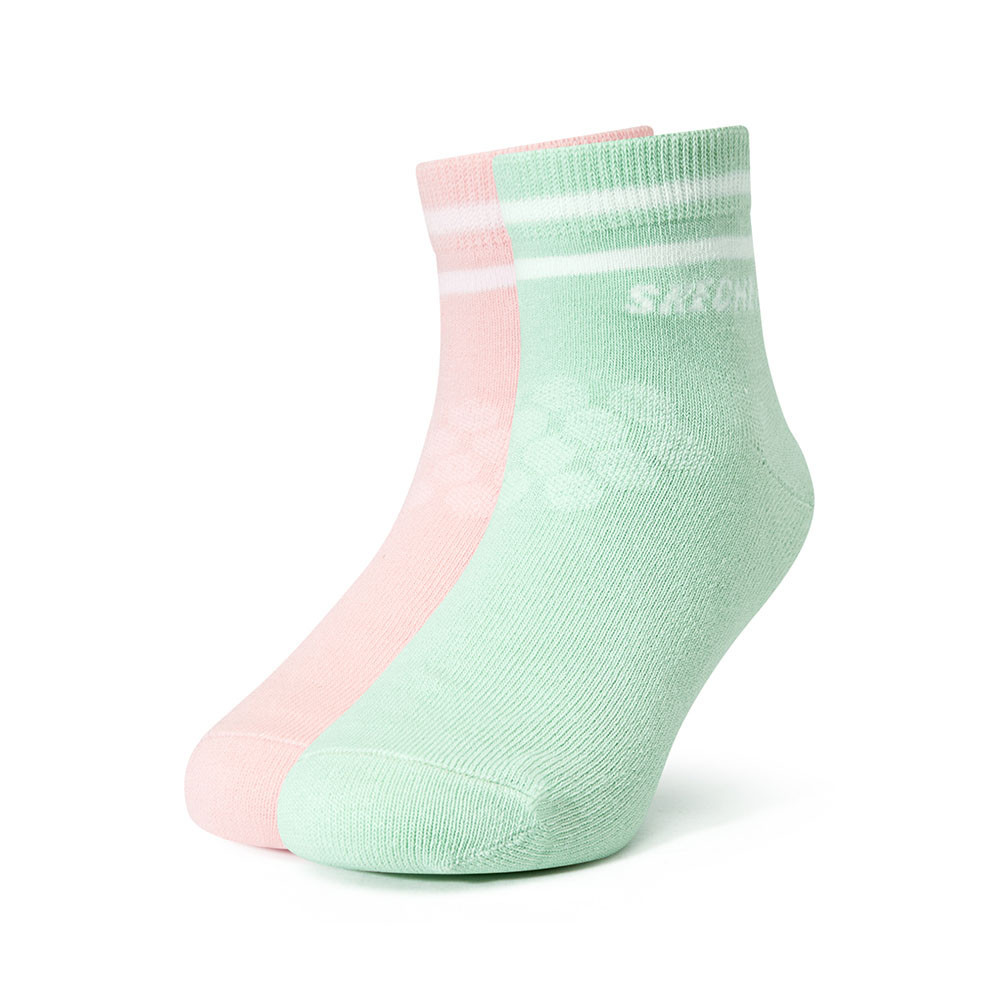Skechers สเก็ตเชอร์ส ถุงเท้าหุ้มข้อเด็ก Kid Quarter Sock Accessory - P224K075-03YK