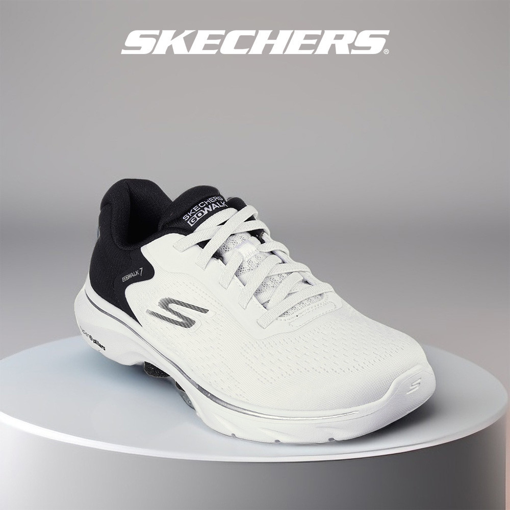 Skechers สเก็ตเชอร์ส รองเท้าผู้หญิง Women GOwalk 7 Cosmic Waves Walking Shoes - 125215-WBK Air-Cooled Goga Mat