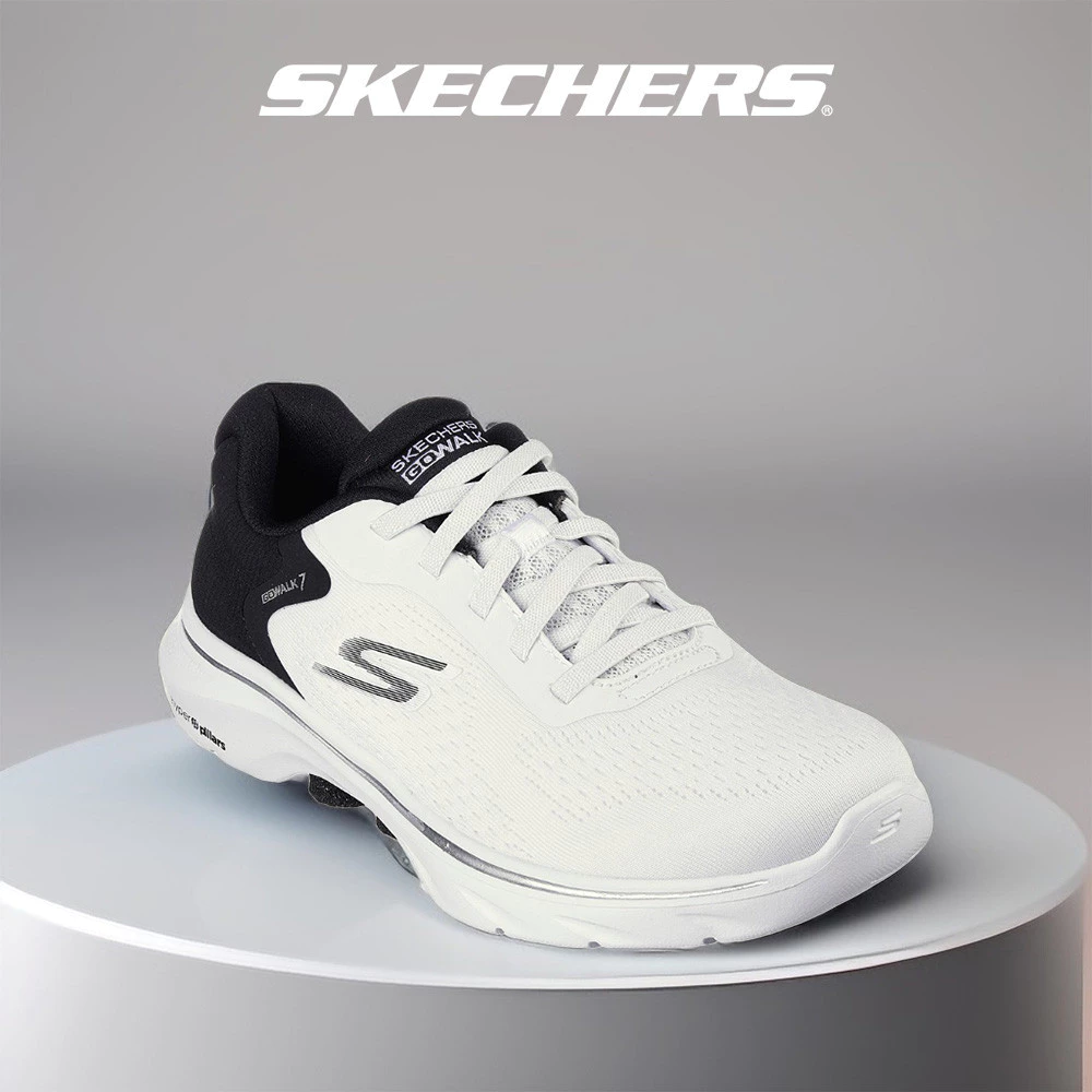 Skechers สเก็ตเชอร์ส รองเท้าผู้หญิง Women GOwalk 7 Cosmic Waves Walking Shoes - 125215-WBK Air-Cooled Goga Mat