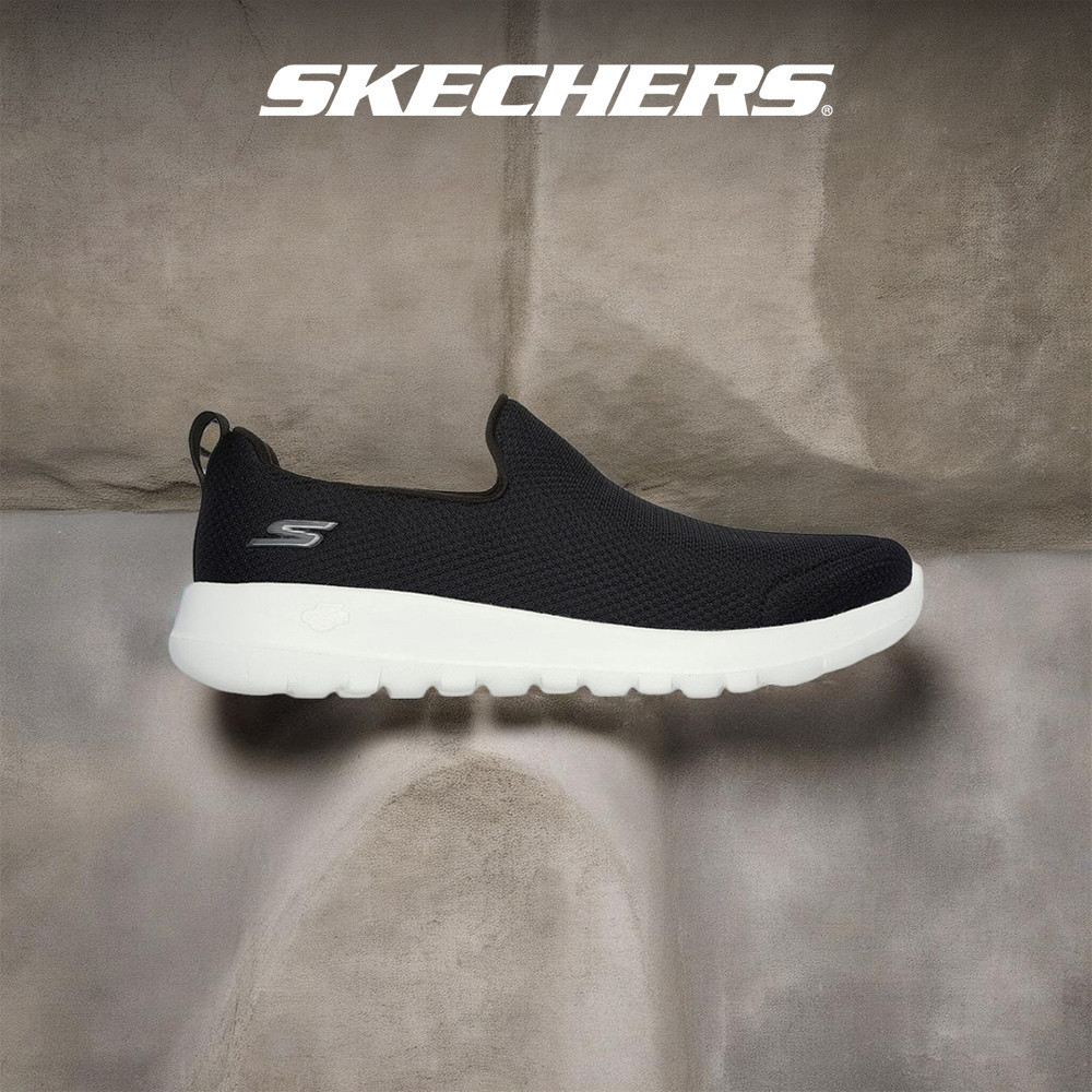 Skechers สเก็ตเชอร์ส รองเท้าผู้ชาย Men GOwalk Max GOwalk Shoes - 216236-BKW - Air-Cooled Goga Mat